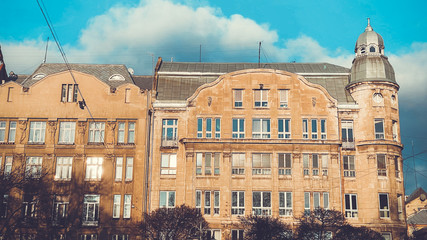 Old buildings in the historic part of Lviv, Ukraine