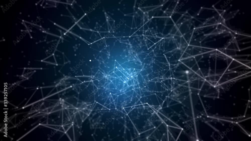 Wall mural technology abstract geometric background plexus