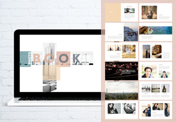 Beige Photo Book Digital Photographer Presentation Layout