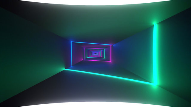 Neon Tunnel Transitions