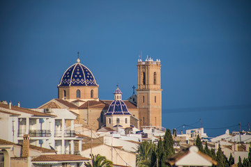 Obraz premium church with blue domes