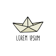 Obraz premium origami doodle icon