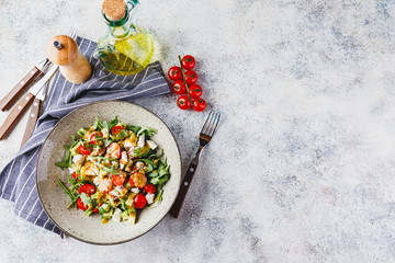 Green salad with vegetables