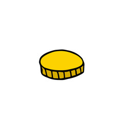 coin doodle icon