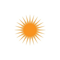 sun summer icon vector template design
