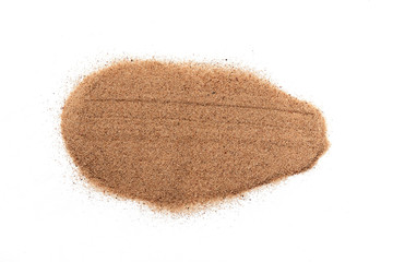 sand on the white background