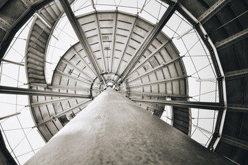View to the top of the tower in the H&ouml;henpark at Killesberg in Stuttgart
