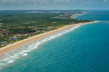 Pontal do Cupe beach, Ipojuca, near Recife, Pernambuco, Brazil on March 1, 2014. In the background,...