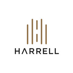Letter H logo icon design template elements.Premium design Logo with letter H  Beautiful Logotype for luxury company branding. Elegant and stylish identity
