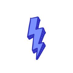 lightning doodle icon