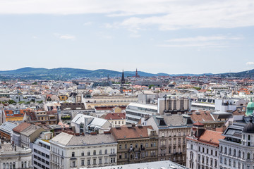 Fototapeta na wymiar Panoramic View of Vienna, Austria