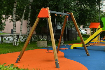 Fototapeta premium empty playgrounds during the isolation period