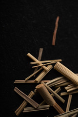 Close up view to lemon grass sticks which is great seasoning for meat and fish dishes