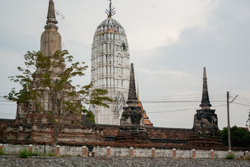 アユタヤの寺院跡：タイの遺跡、東南アジアの建築、世界遺産