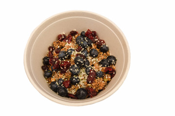 cereal with blueberries