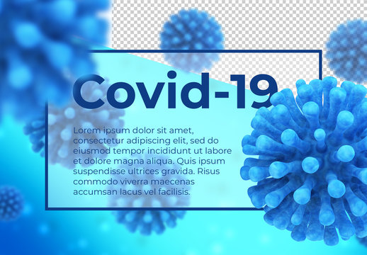 Microscopic Coronavirus Scene Creator Mockup