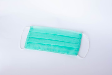 The mask is protective. Coronovirus protection. Mask on a white background