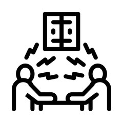 consumer outrage icon vector. consumer outrage sign. isolated contour symbol illustration