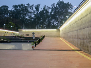 A  path connecting sector 17 and 16 (Rose garden) in Chandigarh, India