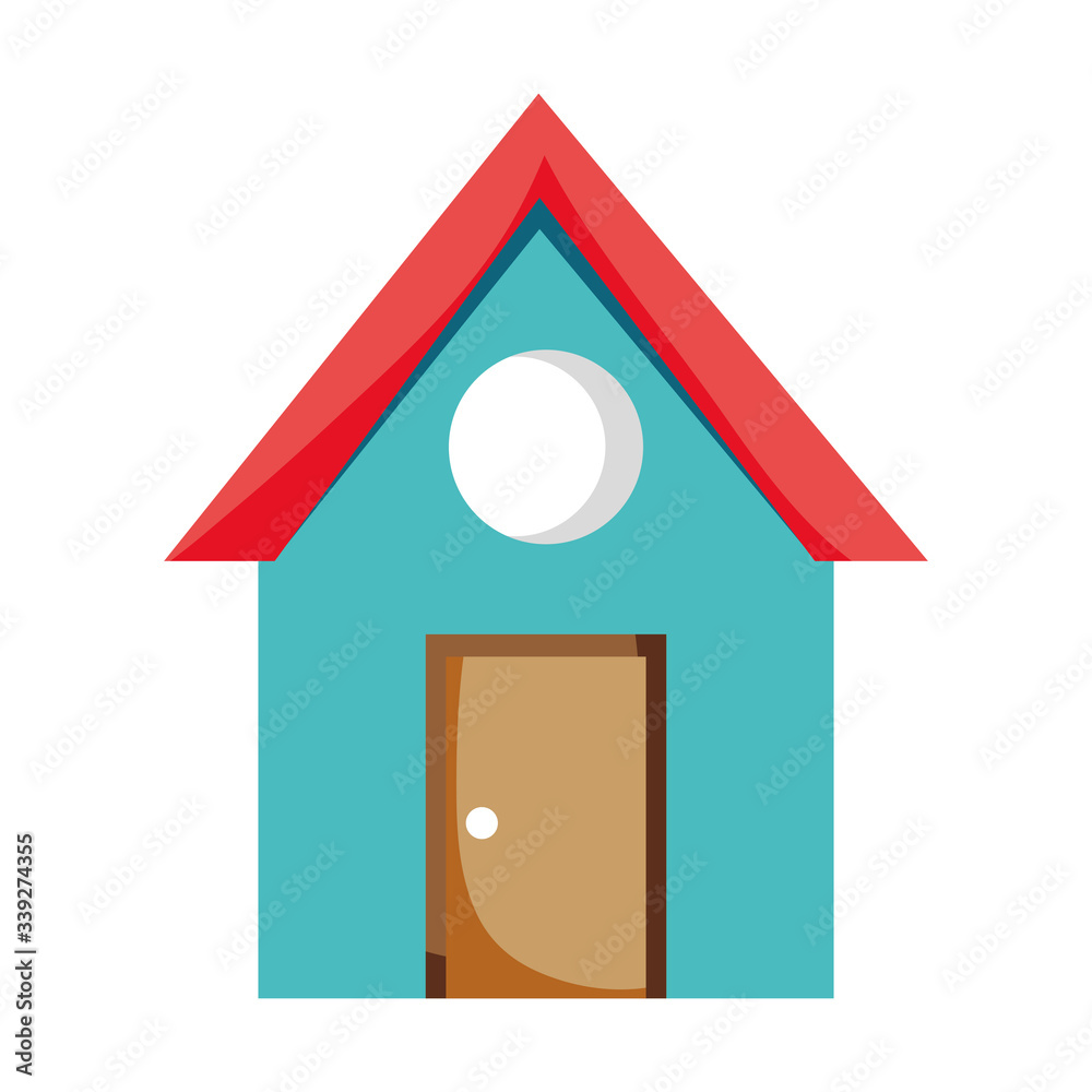 Poster house property real estate cartoon isolated icon design