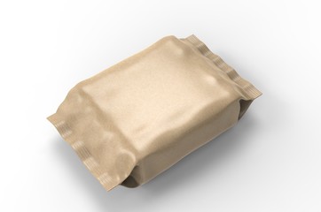 Fototapeta na wymiar Blank Sanitary Napkin Packaging For Branding And Mock Up. 3d render illustration.