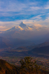 Fototapeta premium Coming out of the clouds