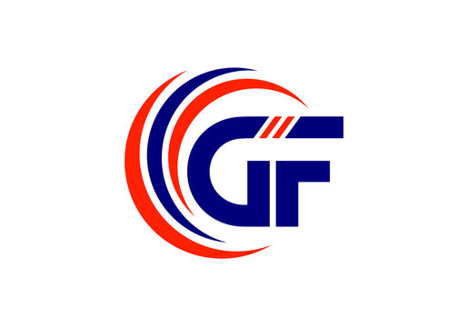 GF Monogram Logo V5 By Vectorseller | TheHungryJPEG