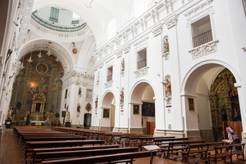Obraz premium Toledo / Spain. 04/24/2016.Interior of the Church of San Ildefonso, Toledo