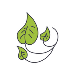 leaves nature icon, fill style