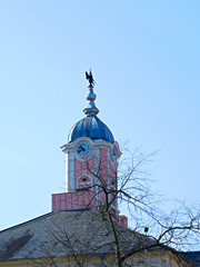 Turm vom Historisches Barock Rathaus aus dem 17ten Jahrhundert 