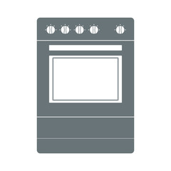 Stove. Kitchen appliance. Kitchen domestic electrical equipment. Flat vector illustrations. Isolated cooking icons.