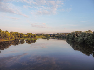 Obraz premium autumn landscape with lake