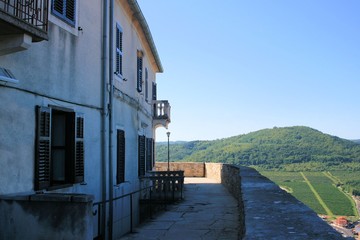 houses in Motovun, Croatia