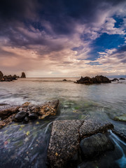 Beautiful view of the Faraglioni in Aci Trezza