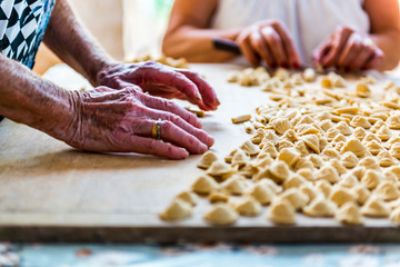 Making Orecchiette