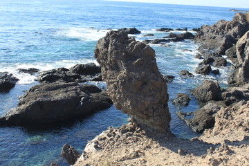 rocks and sea