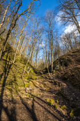 Bubovice Waterfall In Czech Karst, Czech Republic