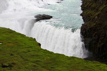 waterfall in Iceland (Gullfoss)