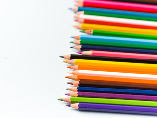 colourful pencils isolated templates to be used as background.
