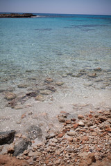 Cristal clear water in the sea