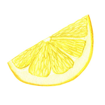 Watercolor lemon.