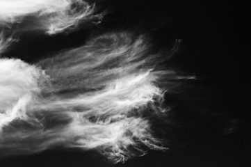 Black and white cloudscape