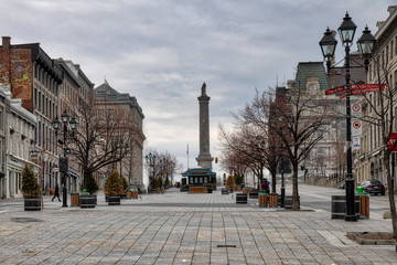Place Jacques-Cartier English: Jacques Cartier square is a square located in Old Montreal, Quebec, Canada. It is an entrance to the Old Port of Montreal with seen on the Nelson column