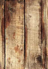 Background of  boards, close-up. Texture and pattern of old boards vertical.