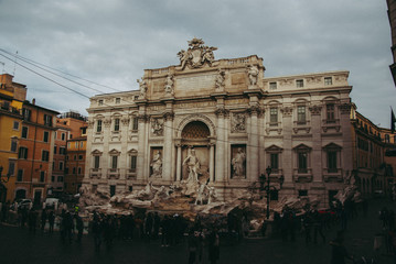 Naklejka na ściany i meble Fontana di trevi