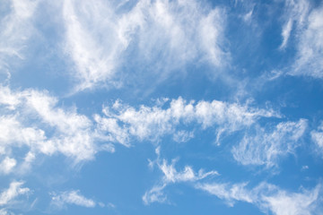 blue sky with many clouds