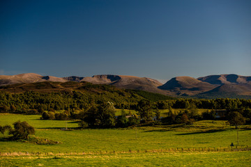 Fototapeta premium cairngorm mountain range in the Scottish highlands during summer