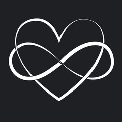 Elegant, heart, symbol, vector illustration