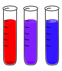 vector illustration of medical flasks, flat graphics, medical icons, chemical set, icon set,
