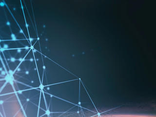 Abstract geometry surfaces, lines and points background, Used as digital wallpaper and technology background.
